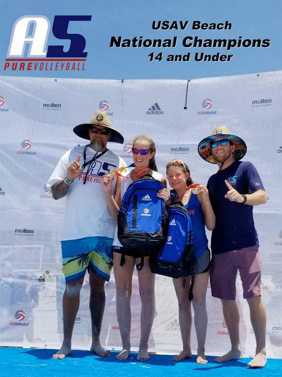 14 and Under USAV Beach Nationals Champs (Martin and Watkins)